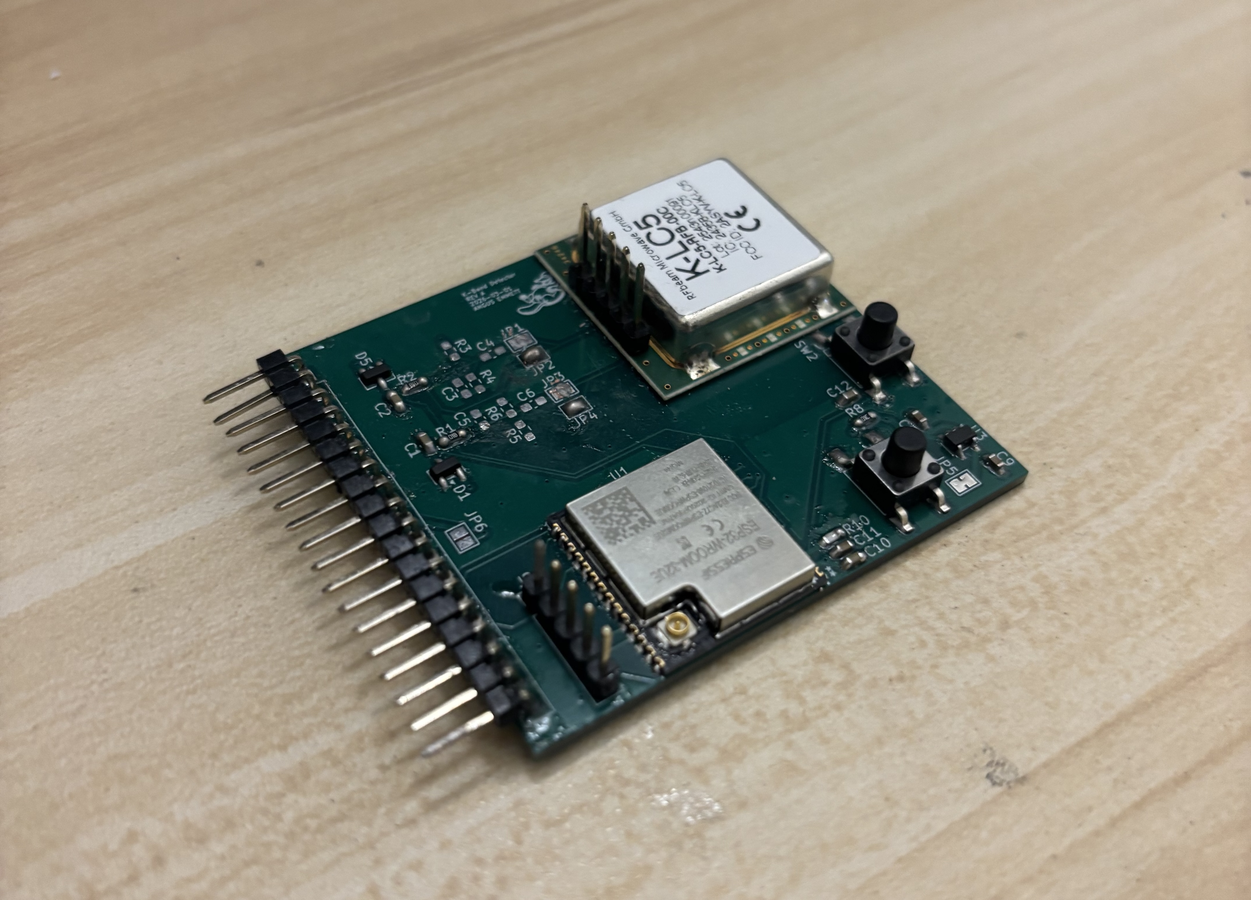 Rev A K-band radar detector module for Flipper Zero