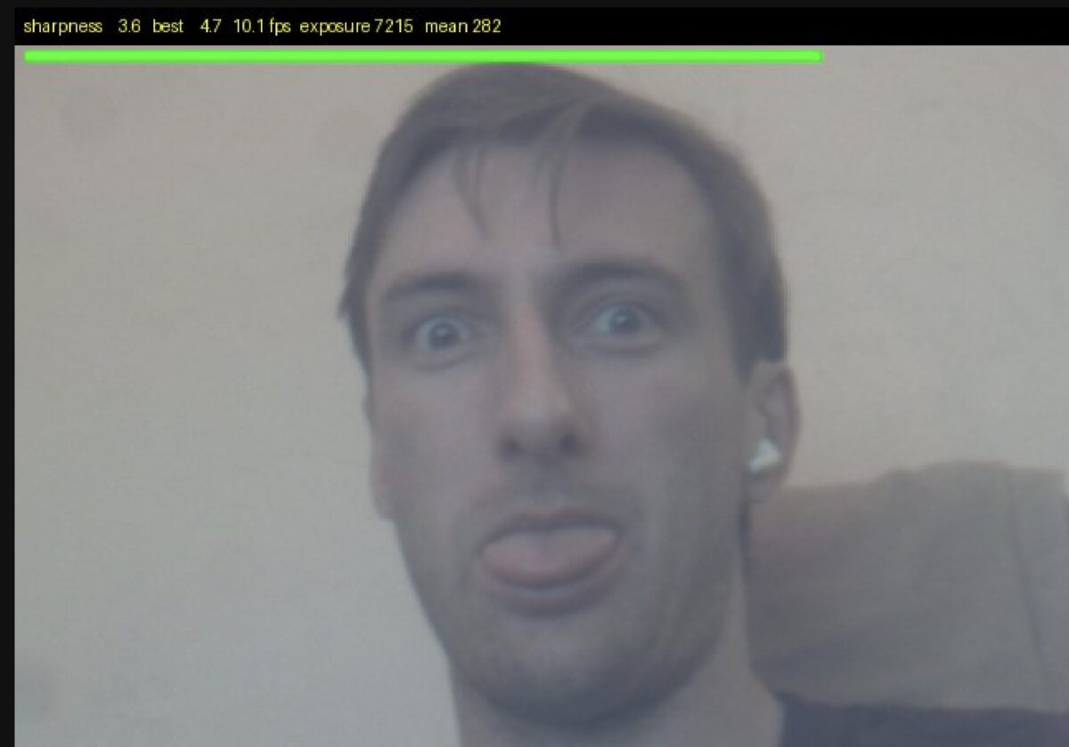 The first real picture from the camera